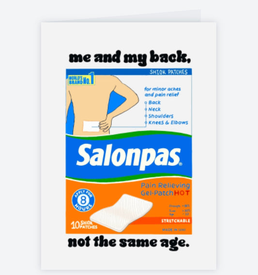 Me And My Back, Not The Same Age